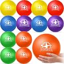 Jerify 12 Pcs 8" Soft Foam Dodgeballs Set for PE & Outdoor Game, Multicolor