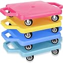 Jerify 4 Pcs Scooter Board with Handles Wheels 11.22"