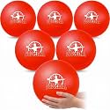 Jerify 6 Pcs 8" Soft Foam Dodgeballs Set for PE & Outdoor Game, Red