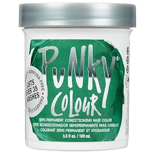 punky jerome russell semi permanent hair color conditioning 100ml - alpine green pack of 1