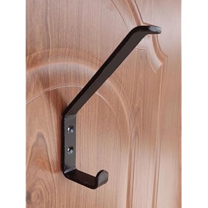 brand 1pc black helmet holder  organize your space in style branded multipurpose wall mountable hanger - perfect for helmets coats 6 black