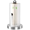 Jesginboo Countertop Paper Towel Holder with Tension Arm, Brushed Nickel