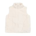 JESKIDS Girls' Boys Sherpa Fleece Vest Outwear Lightweight Solid Color Cute Jacket with Pockets 2-11 Years