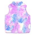 JESKIDS Girls' Boys Sherpa Fleece Vest Outwear Lightweight Solid Color Cute Jacket with Pockets 2-11 Years
