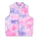 JESKIDS Girls' Boys Sherpa Fleece Vest Outwear Lightweight Solid Color Cute Jacket with Pockets 2-11 Years