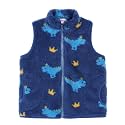 JESKIDS Girls' Boys Sherpa Fleece Vest Outwear Lightweight Solid Color Cute Jacket with Pockets 2-11 Years
