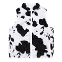 JESKIDS Girls' Boys Sherpa Fleece Vest Outwear Lightweight Solid Color Cute Jacket with Pockets 2-11 Years