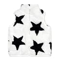 JESKIDS Girls' Boys Sherpa Fleece Vest Outwear Lightweight Solid Color Cute Jacket with Pockets 2-11 Years
