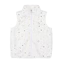 JESKIDS Girls' Boys Sherpa Fleece Vest Outwear Lightweight Solid Color Cute Jacket with Pockets 2-11 Years