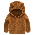 JESKIDS Toddler Girls Boys Fleece Hoody Jacket Zip Up Teddy Coat Warm Winter Outwear