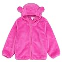 JESKIDS Toddler Girls Boys Fleece Hoody Jacket Zip Up Teddy Coat Warm Winter Outwear