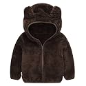 JESKIDS Toddler Girls Boys Fleece Hoody Jacket Zip Up Teddy Coat Warm Winter Outwear