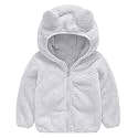 JESKIDS Toddler Girls Boys Fleece Hoody Jacket Zip Up Teddy Coat Warm Winter Outwear