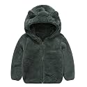 JESKIDS Toddler Girls Boys Fleece Hoody Jacket Zip Up Teddy Coat Warm Winter Outwear