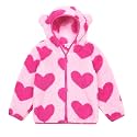 JESKIDS Toddler Girls Boys Fleece Hoody Jacket Zip Up Teddy Coat Warm Winter Outwear