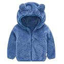 JESKIDS Toddler Girls Boys Fleece Hoody Jacket Zip Up Teddy Coat Warm Winter Outwear