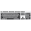 Jesra Dust Proof Desktop Keyboard dust Cover Skin for Dell KB216 Wired Keyboard -Black