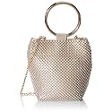 Jessica McClintock Women's Jessica Mcclintock Womens Gwen Ball Mesh Ring Wristlet Pouch Clutch