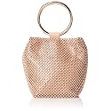 Jessica McClintock Women's Jessica Mcclintock Womens Gwen Ball Mesh Ring Wristlet Pouch Clutch