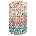 JessLab Spiral Hair Ties No Damage, 10 Pack Coil for Girls, Assorted Colors