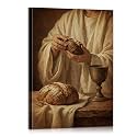 Jesus Breaking Bread Wall Art Catholic Wall Decor Eucharist Picture