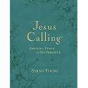 Jesus Calling, Large Text Teal Leathersoft, with Full Scriptures: Enjoying Peace in His Presence (A 365-Day Devotional)