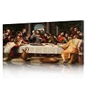 Jesus Christ and 12 Disciples Poster Last Supper Picture for Dining Room