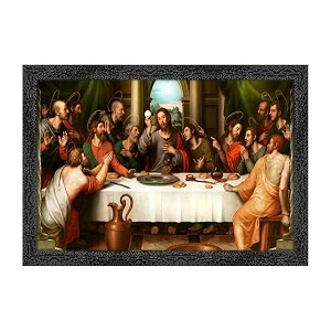 jesus christ photo with frame 11x14 inch