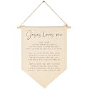 Jesus Loves Me Pennant Decor-Christian Nursery Wall Art for Kids Room