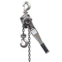 JET 1-1/2 Ton Lever Hoist, 15' Lift, Shipyard Hooks (JLP-150A-15SH)