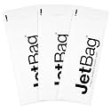 Jet Bag Mono - (Set of 3) The Original Reusable, Protective and Absorbent Bottle Bags for Wine, Growlers or other Liquids Made in the USA!,White