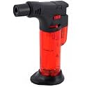 Jet Flame Gas Lighter Windproof Refillable Torch Lighter with Adjustable Flame for Outdoor and Indoor Use