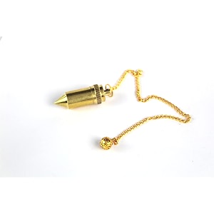 jet international brass plated pendulum - bullet shape design healing dowsing metal reiki results