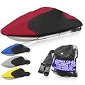 Jet Ski Cover Waterproof Burgundy/Black Fits Stand-up PWC Jet Ski