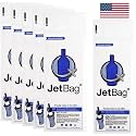 JetBag Bold - The Original ABSORBENT Wine Bottle Travel Protector Bags - Resusable Bottle Bags (6 Pack) MADE IN THE USA