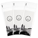 JetBag - Protective, Absorbent, Reusable Wine Bags for Travel (Set of 3) Made in The USA - Clear Back allows for Custom Insert