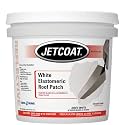Jetcoat Cool King White Elastomeric Roof Patch, Acrylic Emulsion, 1 Gallon
