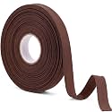 Jetec 1/2" Double Fold Bias Tape Cotton for Sewing, 10 Yards, Brown