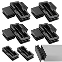 Jetec 10 Pack 2 x 4 Inch Square Tube End Caps, 2 x 4 Inch Tubing Plugs