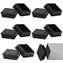 Jetec 10 Pack 4 Inch Square Tube End Caps, 4 Inch Plastic Tubing Plugs