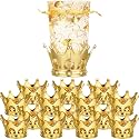 Jetec 15 Pcs Gold Fillable Crown Goblet with Pouch