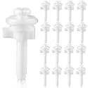 Jetec 16 Pieces Toilet Seat Screws Replacement Kit, White