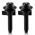 Jetec 2 Pack Toilet Seat Screws Kit, Plastic Bolts Nuts &amp; Washers