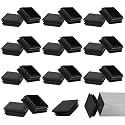 Jetec 20 Pack 3 Inch Square Tube End Caps, 3 Inch Plastic Tubing Plugs