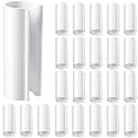 Jetec 32 Pack 2.4" PVC Pipe Clips Cover Clamp, for 1/2 Inch PVC Pipe, White