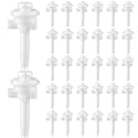 Jetec 32 Pieces Toilet Seat Screws Replacement Kit, White