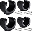 Jetec 4 Pieces Flashlight Holder Wall Mount with Screws(4 Big, 4 Small)