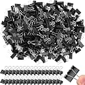Jetec 500 Pcs Black Binder Clip Paper Clamp Metal Paper Clip, 1.25 Inch