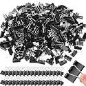 Jetec 500 Pcs Black Binder Clip Paper Clamp Metal Paper Clip, 1.6 Inch