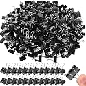 Jetec 500 Pcs Black Binder Clip Paper Clamp Metal Paper Clip, 1 Inch